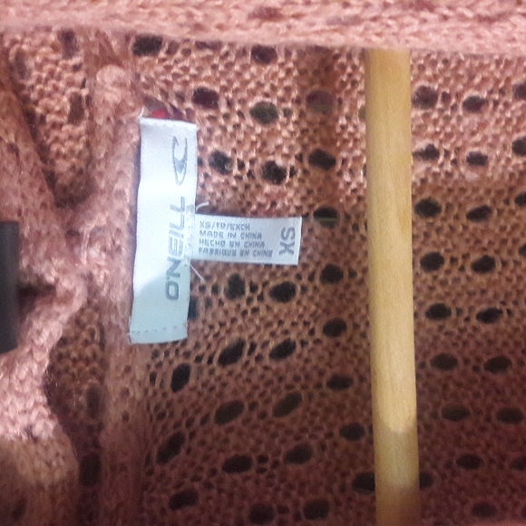 O'Neill Boho Sweater XS Cardigan Coral - Picture 3 of 5